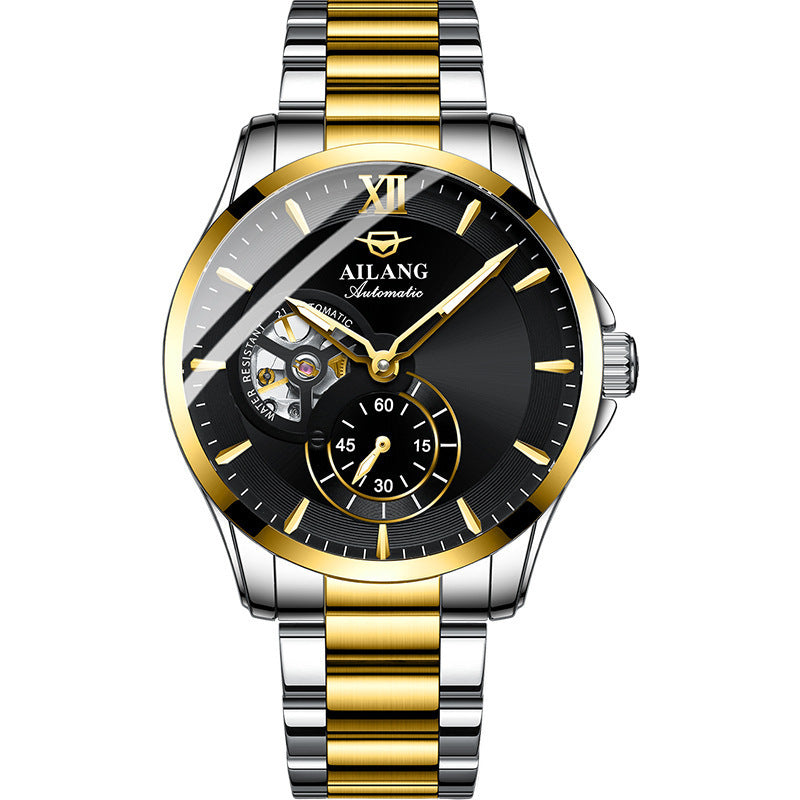 Stainless steel fashion skeleton reloj hombre 2850