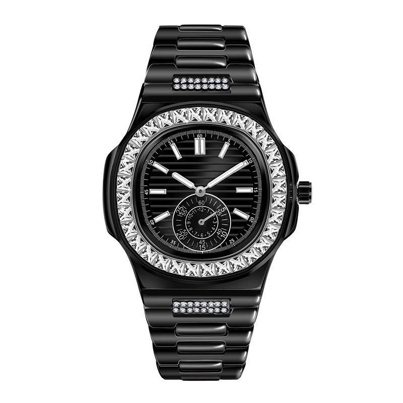 Fashion casual stainless steel reloj hombre 5984
