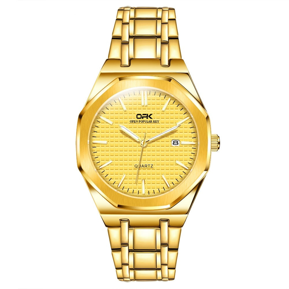 Stainless steel casual reloj hombre 3893
