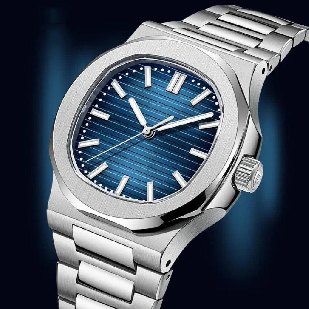 Stainless steel casual reloj hombre 3046