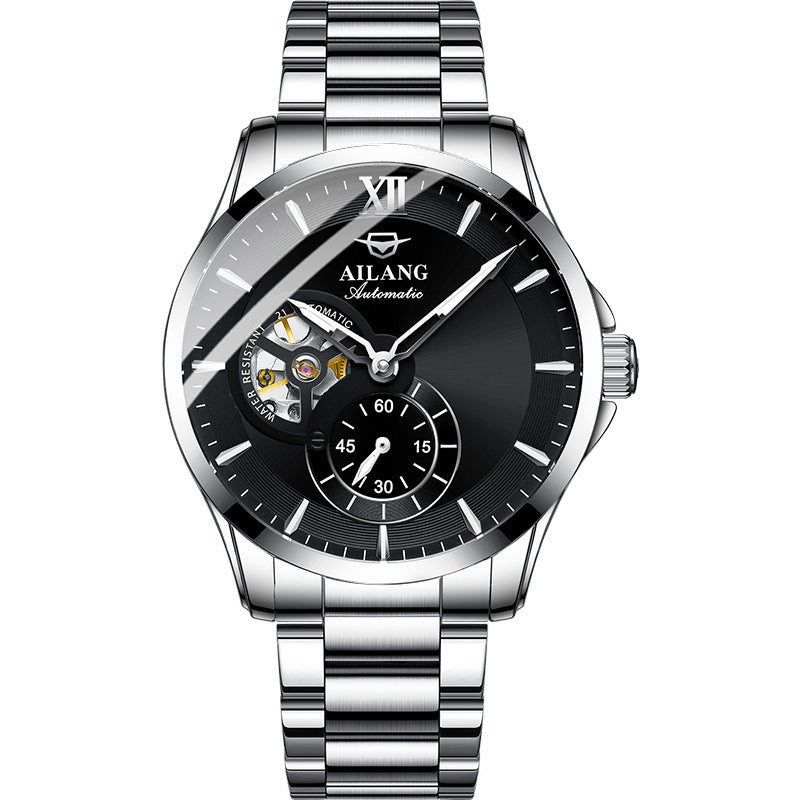 Stainless steel fashion skeleton reloj hombre 2850