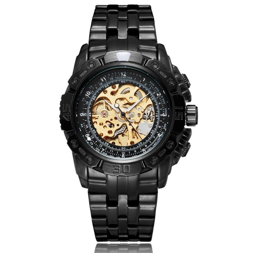 Fashion skeleton reloj hombre 3692