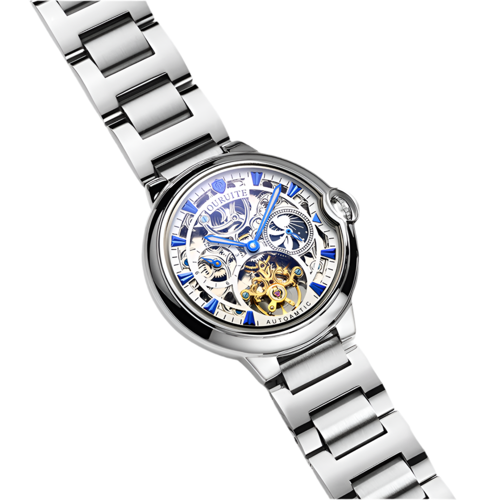 Hollow fashion skeleton reloj hombre 4089