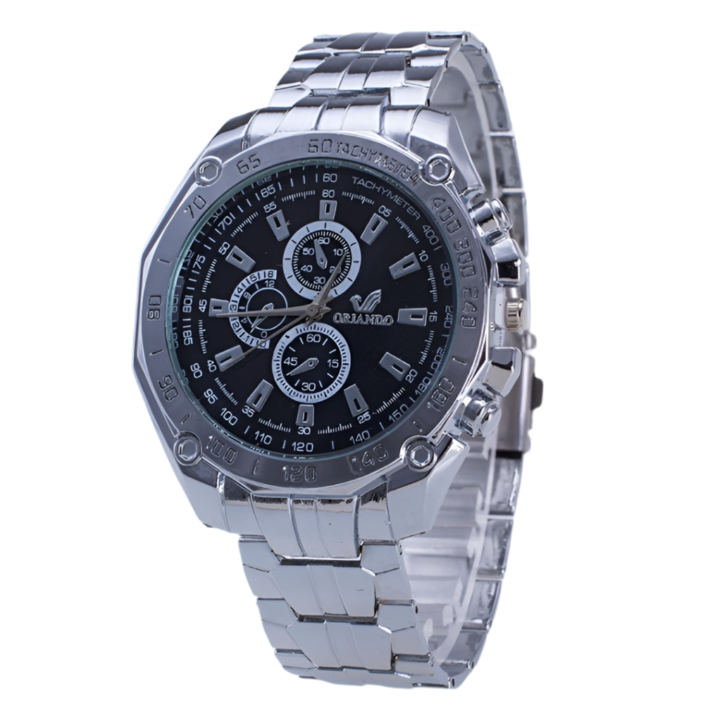 Stainless steel sports reloj hombre 3947