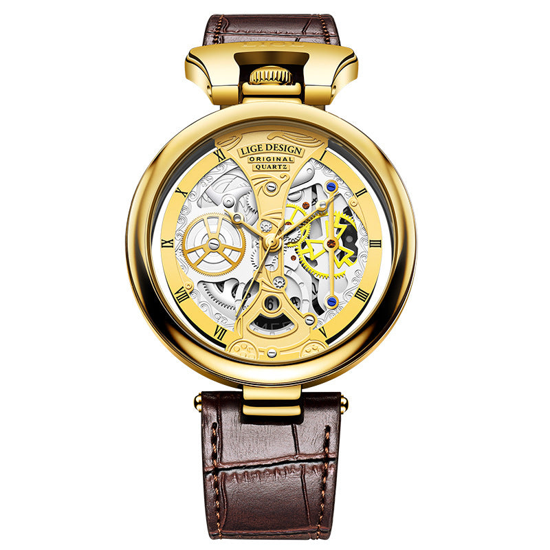 Fashion skeleton reloj hombre 7209