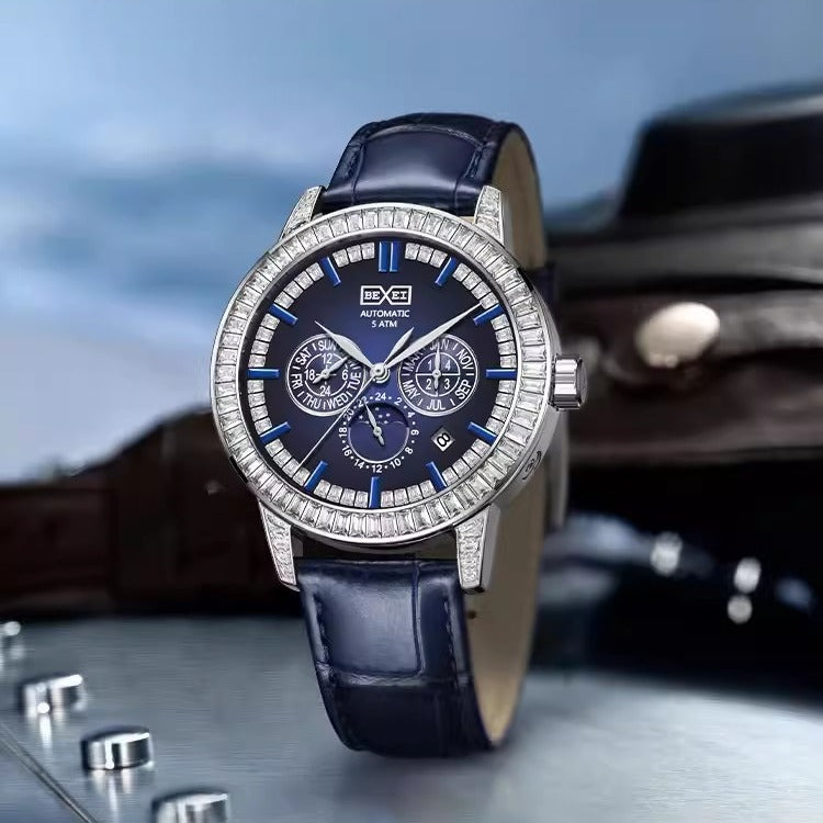 Diamond bezel sport reloj hombre 6309