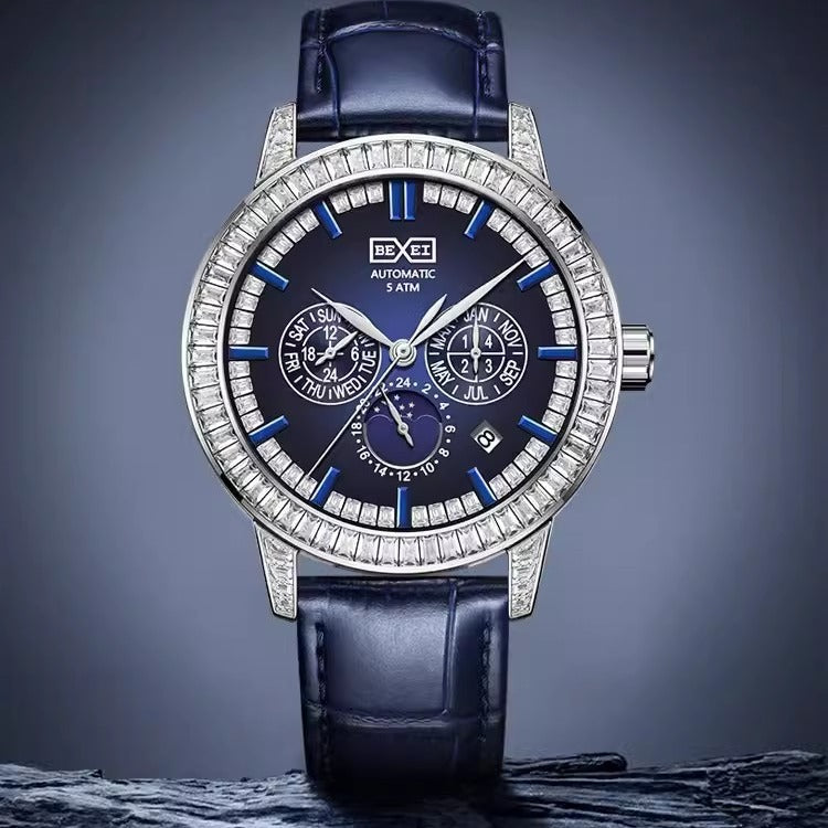 Diamond bezel sport reloj hombre 6309