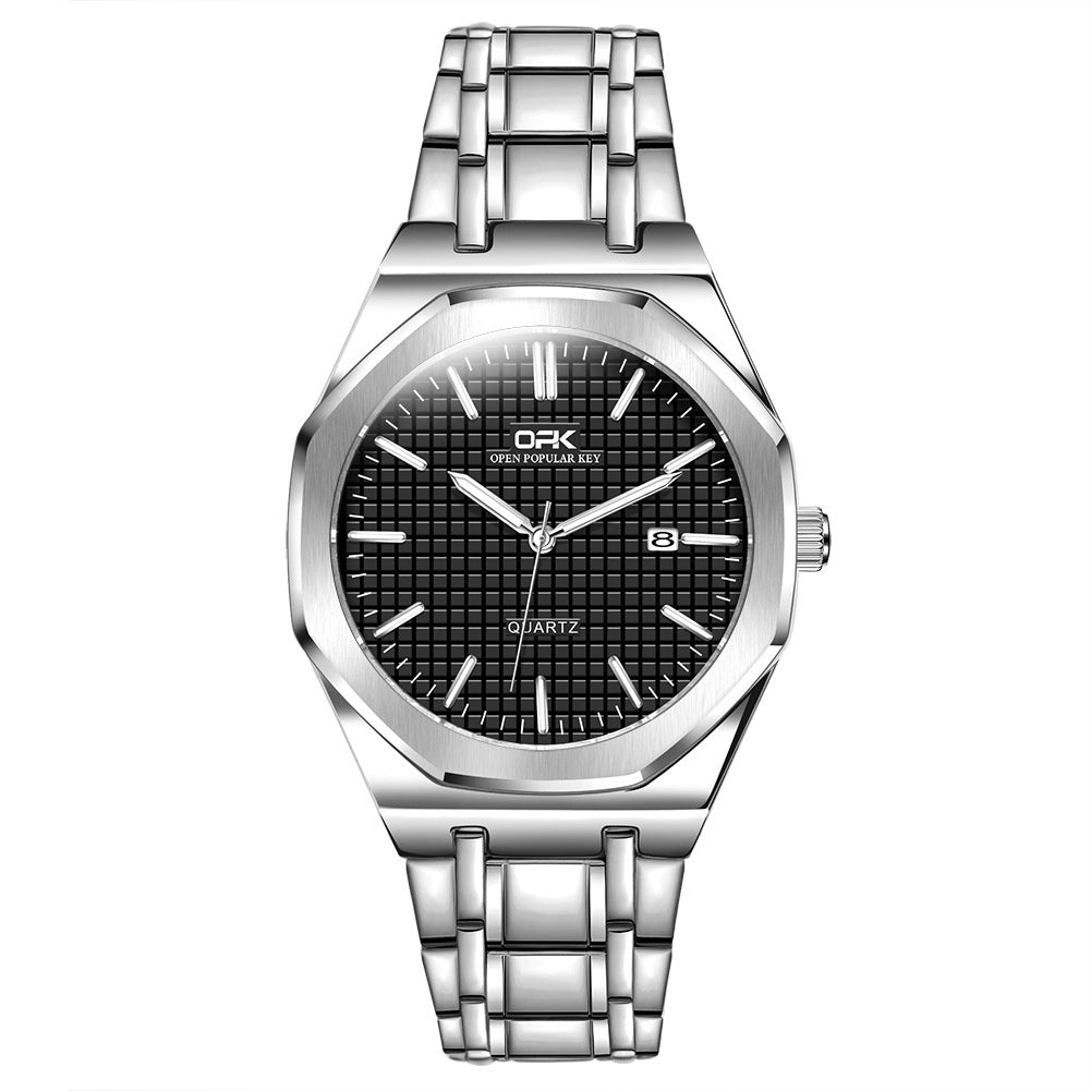 Stainless steel casual reloj hombre 3893