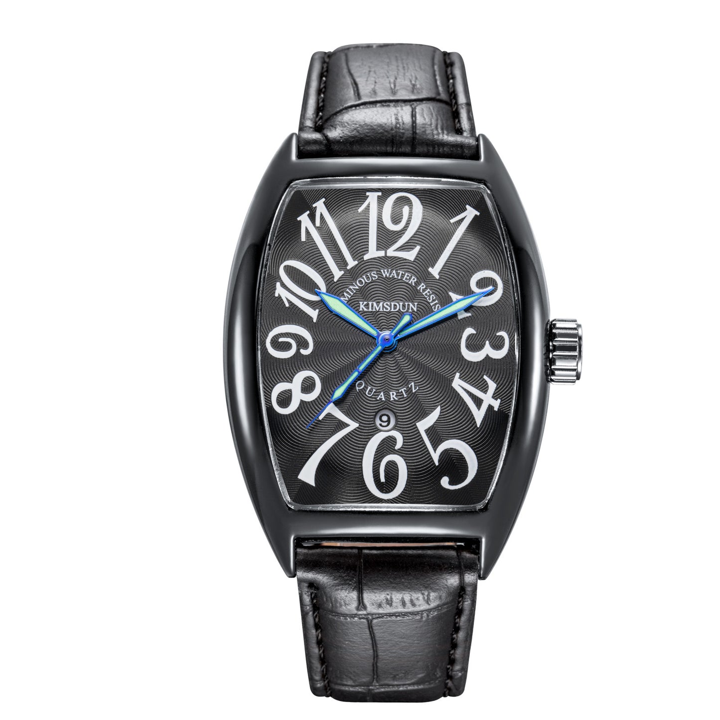 Stainless steel curving case reloj hombre 6191