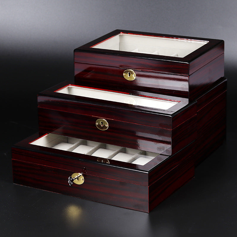 Wooden watch display case