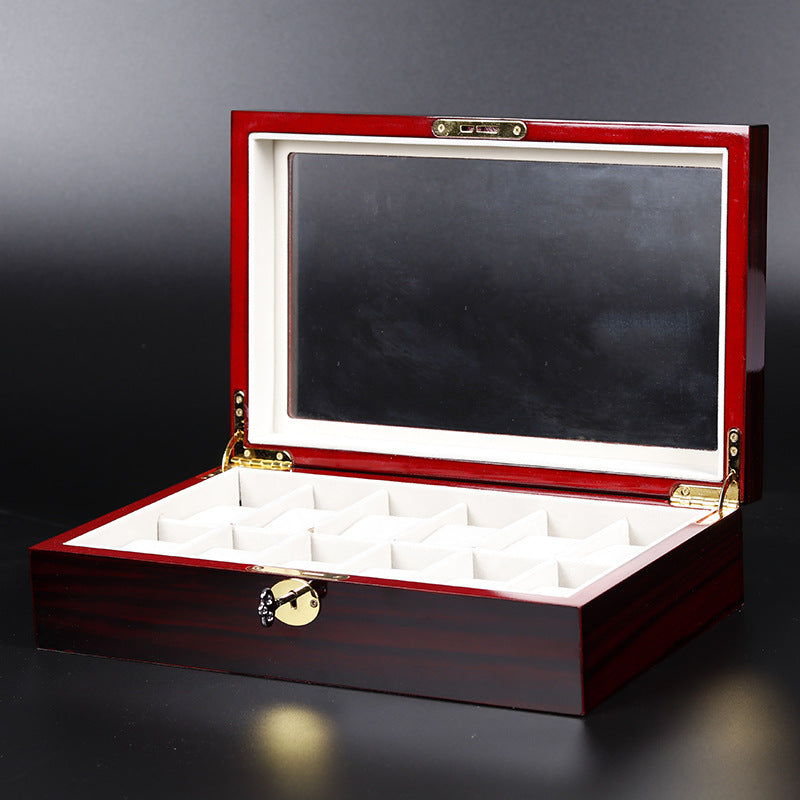 Wooden watch display case