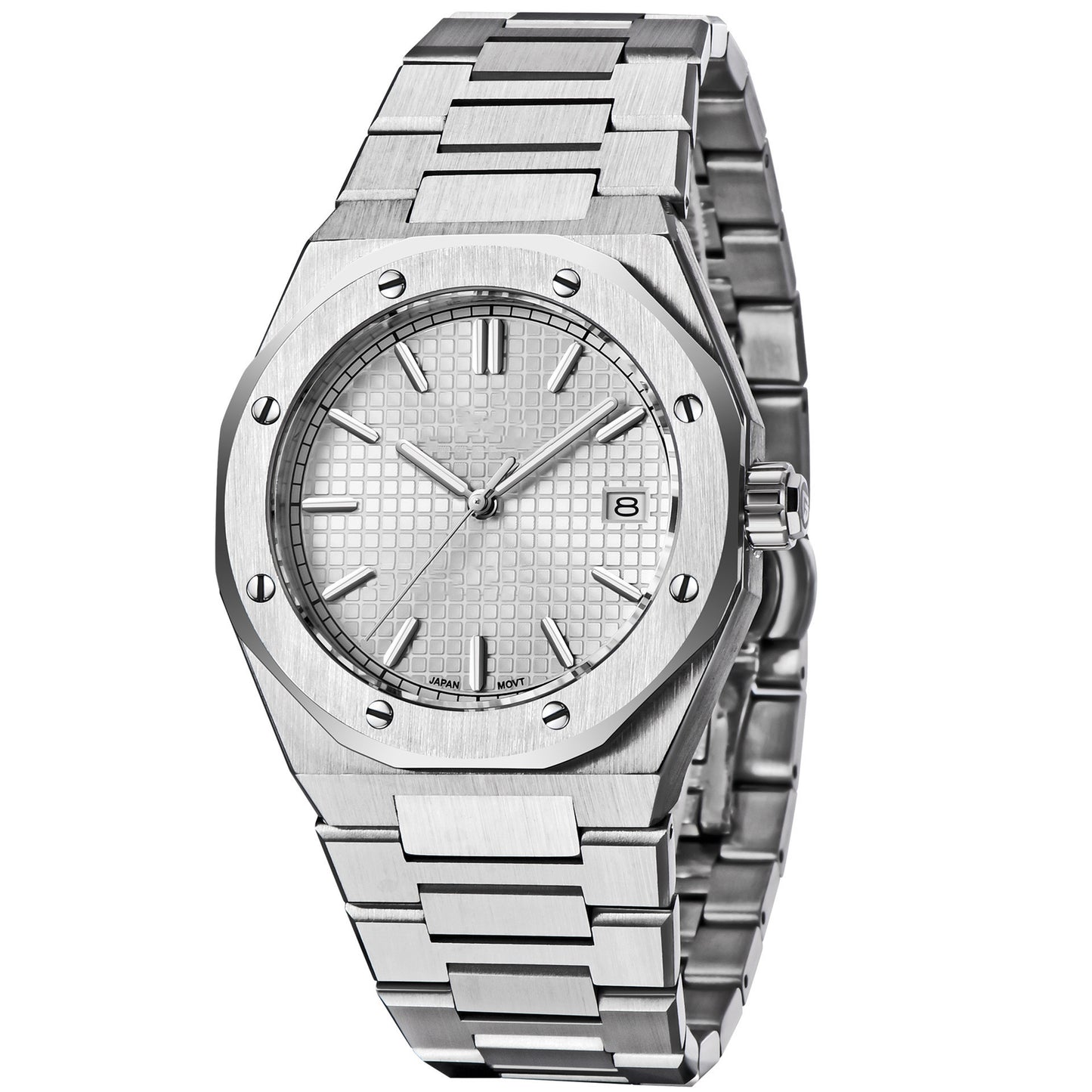 Stainless steel casual reloj hombre 4209