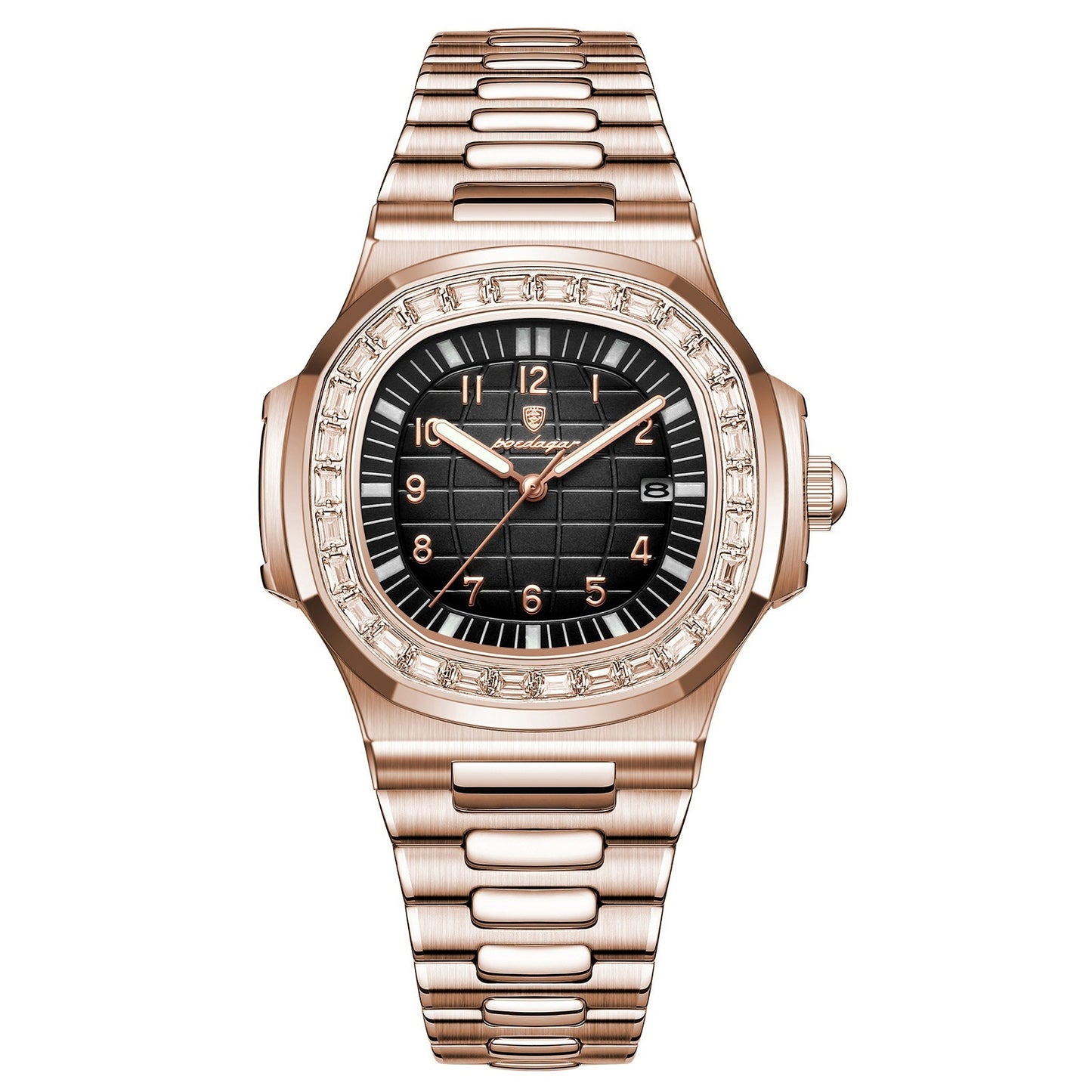 Stainless steel casual reloj hombre 4873