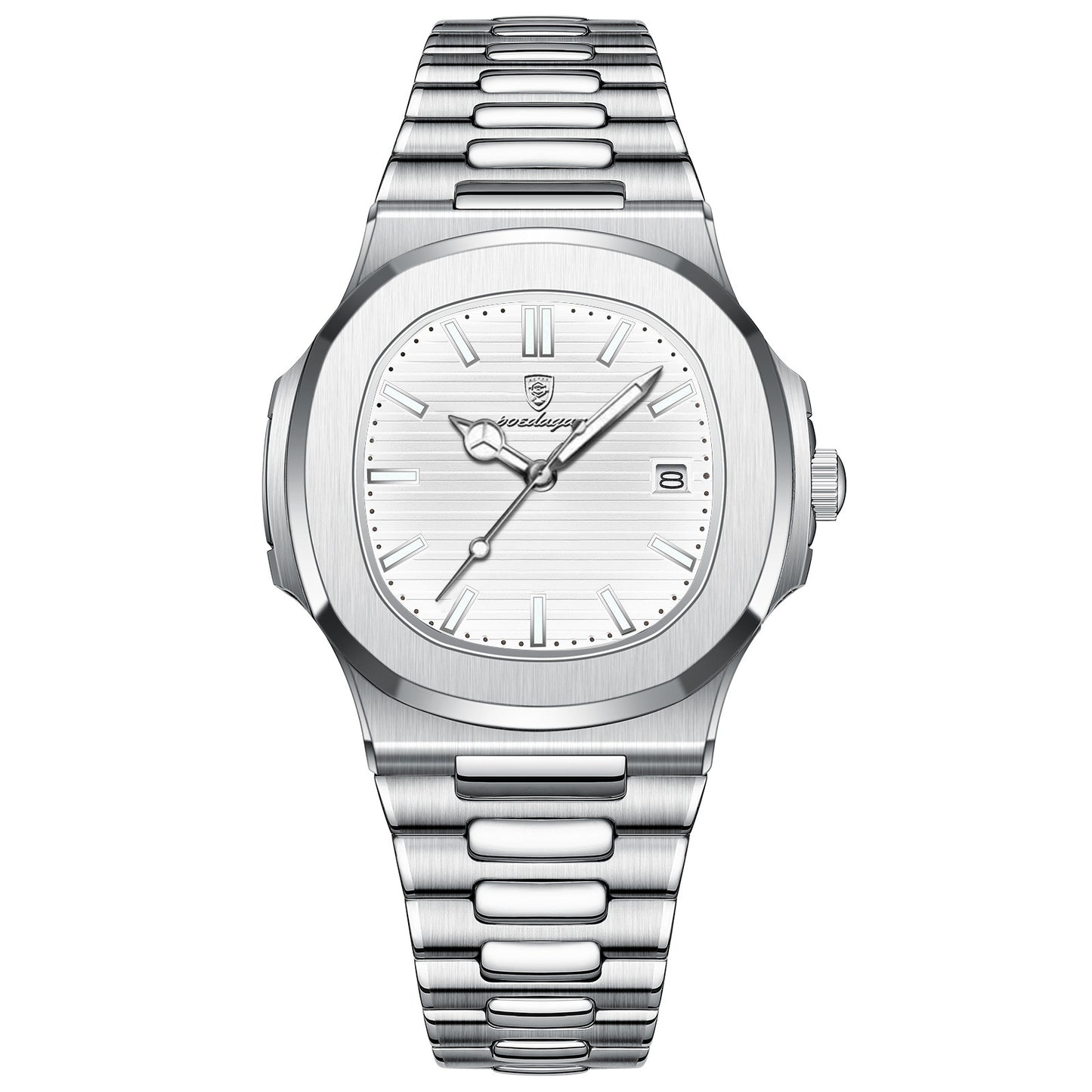 Ultra-thin stainless steel reloj hombre 4928