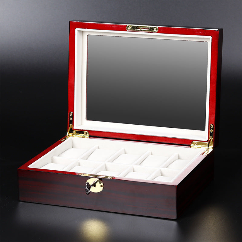 Wooden watch display case