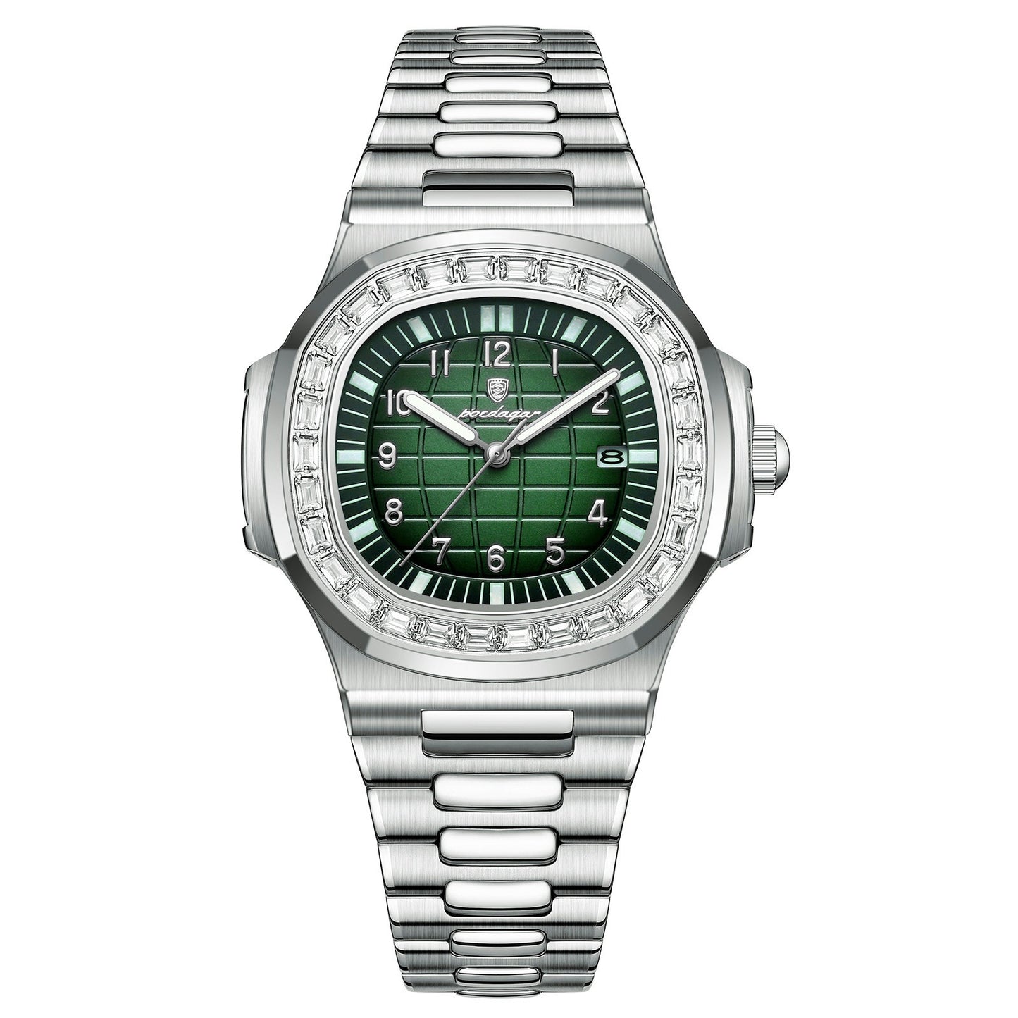 Stainless steel casual reloj hombre 4873