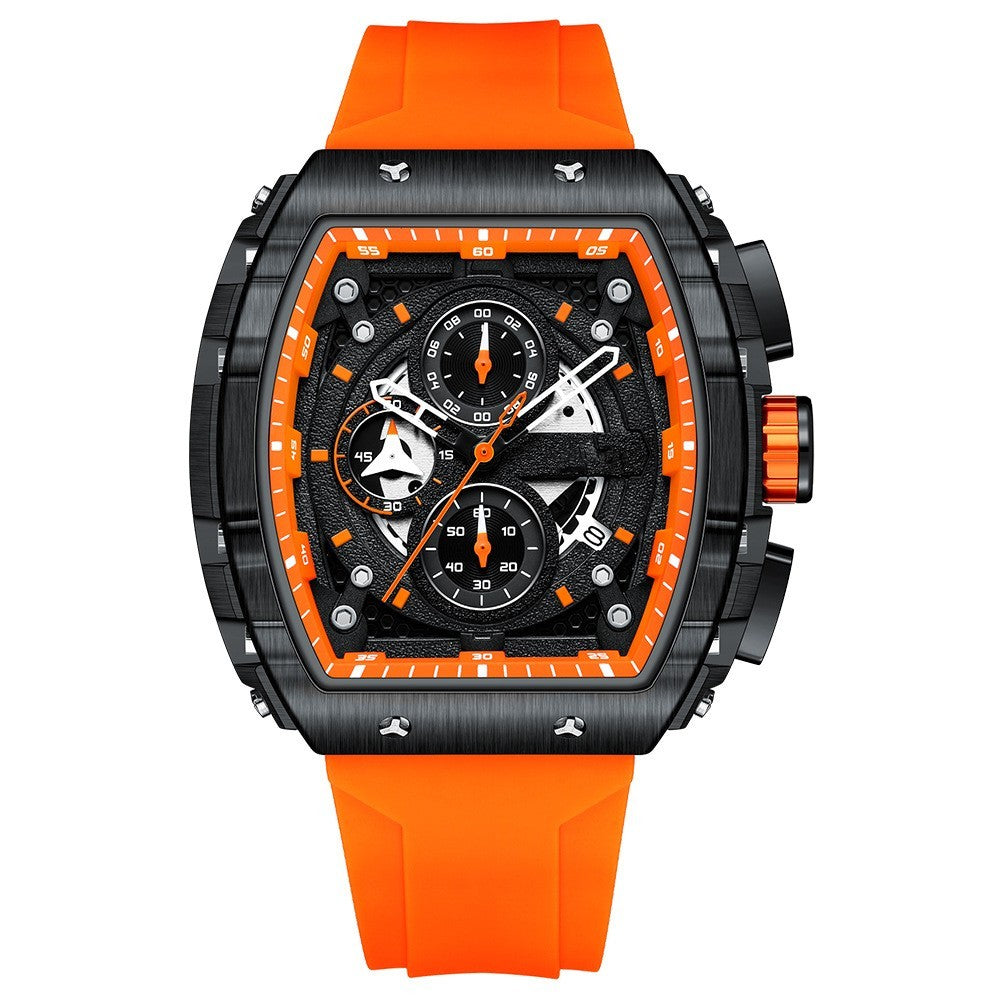Stainless steel case sports reloj hombre 4027