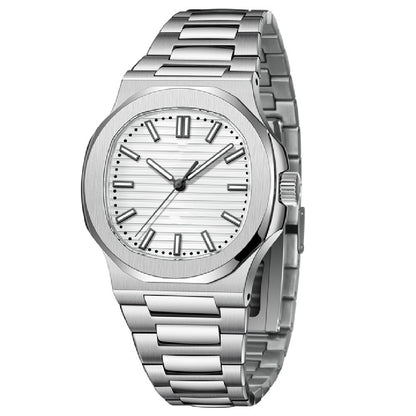 Stainless steel casual reloj hombre 3046