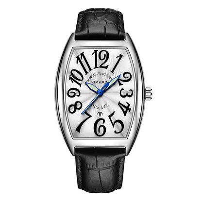 Stainless steel curving case reloj hombre 6191