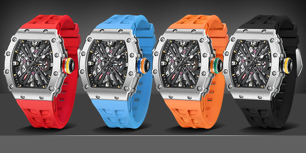 Barrel sport skeleton reloj hombre 8402