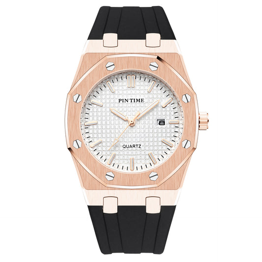 Stainless steel casual reloj hombre 2837