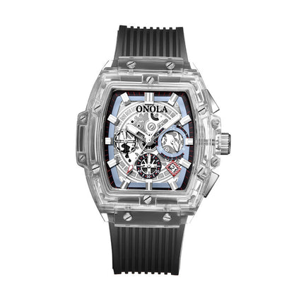 Transparent sport reloj hombre 7829