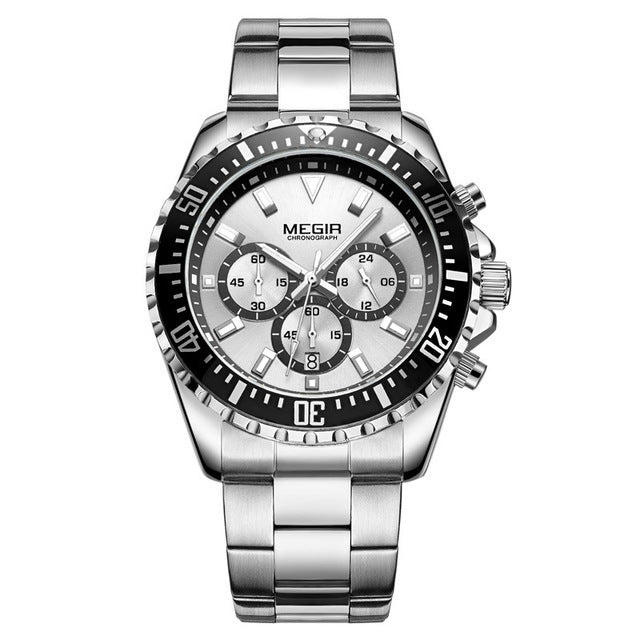 Stainless steel sport reloj hombre 6937