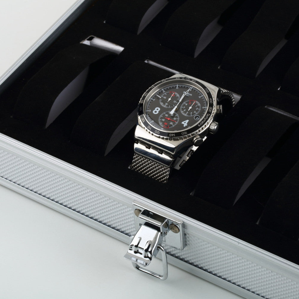 Aluminum watch display case