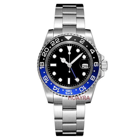 Stainless steel GMT reloj hombre 3974