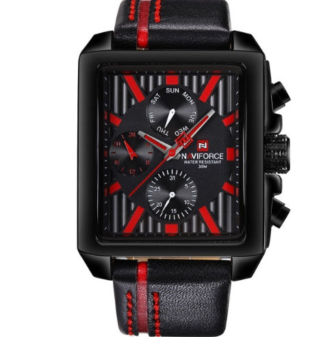 Stainless steel rectangle sport reloj hombre 4901