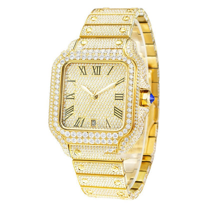 Square diamond santos reloj hombre 0382