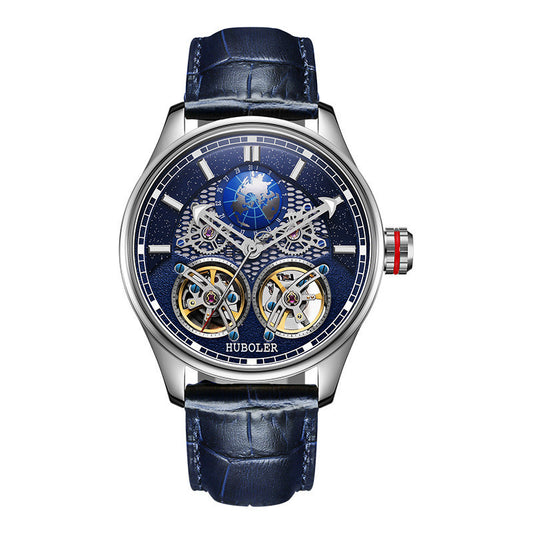 Stainless steel tourbillon reloj hombre 3730