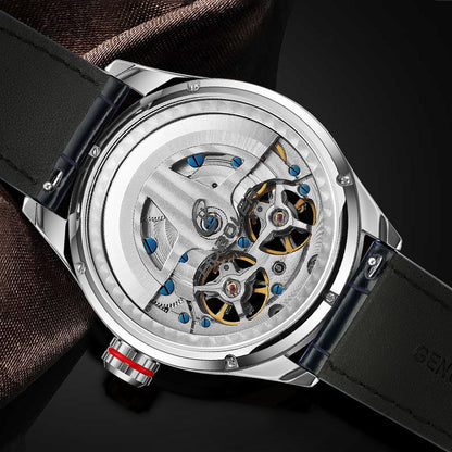 Stainless steel tourbillon reloj hombre 3730
