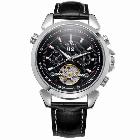 Carbon fibre tourbillon reloj hombre 2985