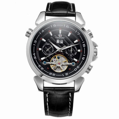 Carbon fibre tourbillon reloj hombre 2985