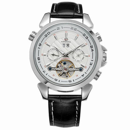 Carbon fibre tourbillon reloj hombre 2985