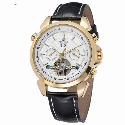 Carbon fibre tourbillon reloj hombre 2985