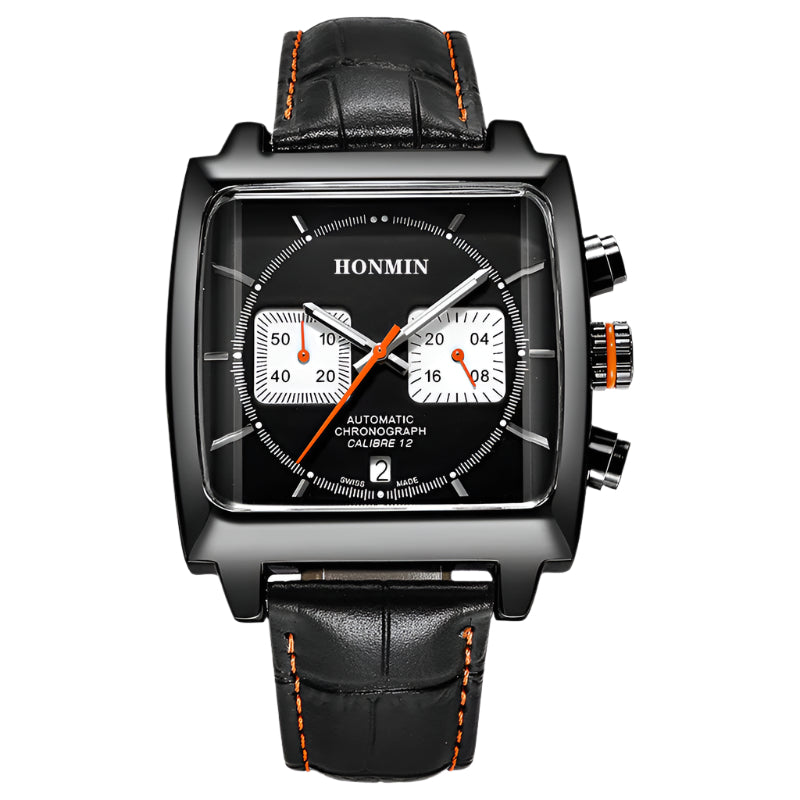 Square stainless steel sport reloj hombre 3620