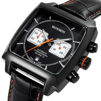 Square stainless steel sport reloj hombre 3620