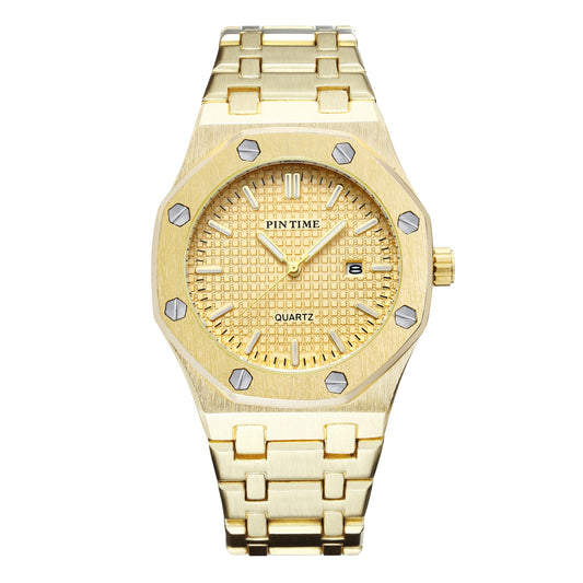 Stainless steel casual reloj hombre 3025