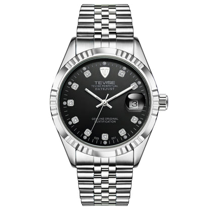 Stainless steel date just reloj hombre 3872