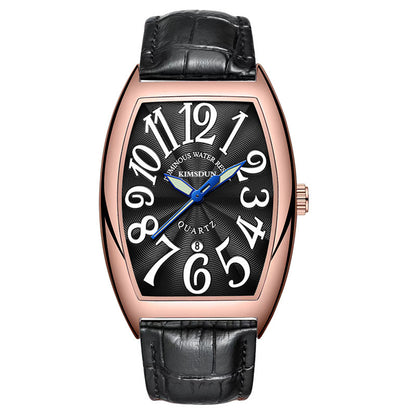 Stainless steel curving case reloj hombre 6191