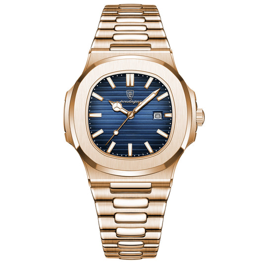 Ultra-thin stainless steel reloj hombre 4928