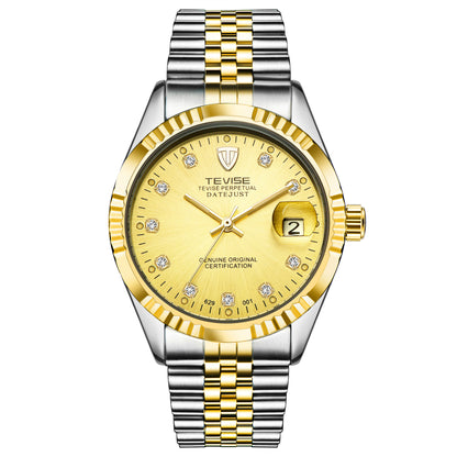 Stainless steel date just reloj hombre 3872