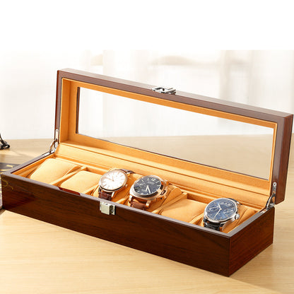 Wooden watch display box