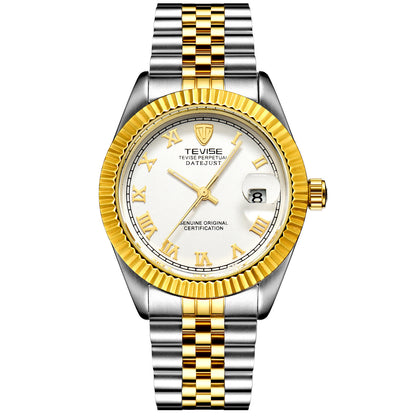 Stainless steel date just reloj hombre 3872