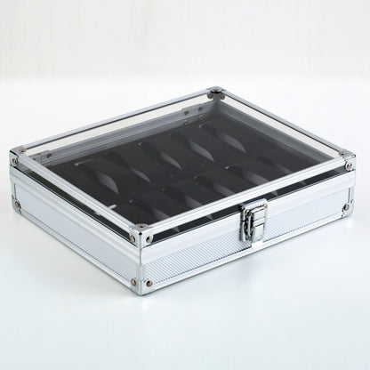 Aluminum watch display case