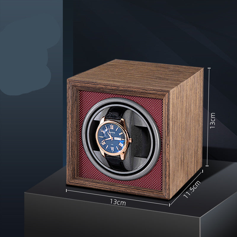 Wooden rotary watch storage winder