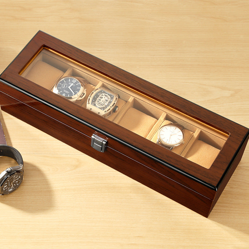 Wooden watch display box