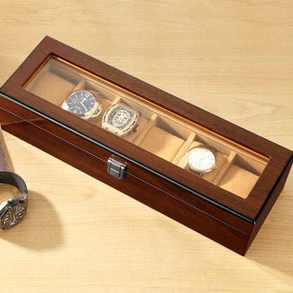Wooden watch display box